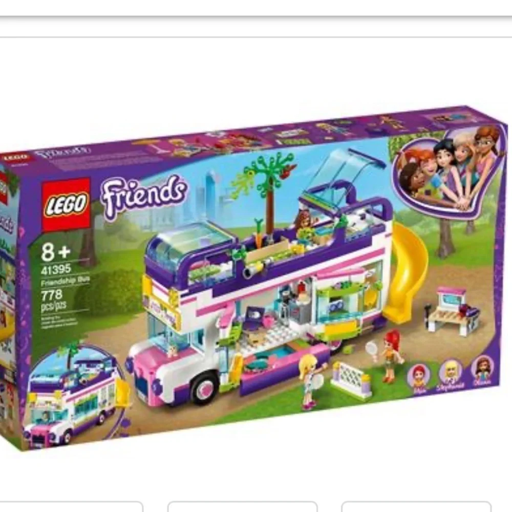 Lego friends friendship bus set 41395 new in sealed box 778 pieces retired